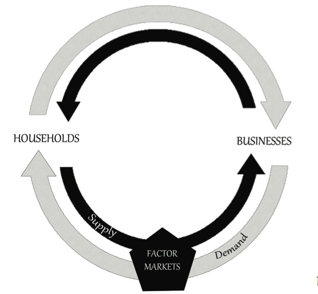 The Circular Flow Model of the Market System Reflects Daily Activities